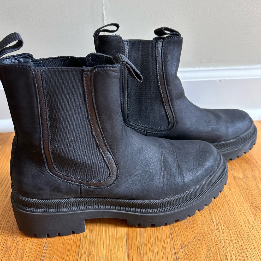 Thursday Black Chelsea Lug Sole Boots